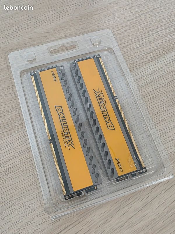Mémoire barette RAM Crucial Ballistix Tactical 8 Go (2x4 Go) DDR3 1600 MHz CL8 (image 5)