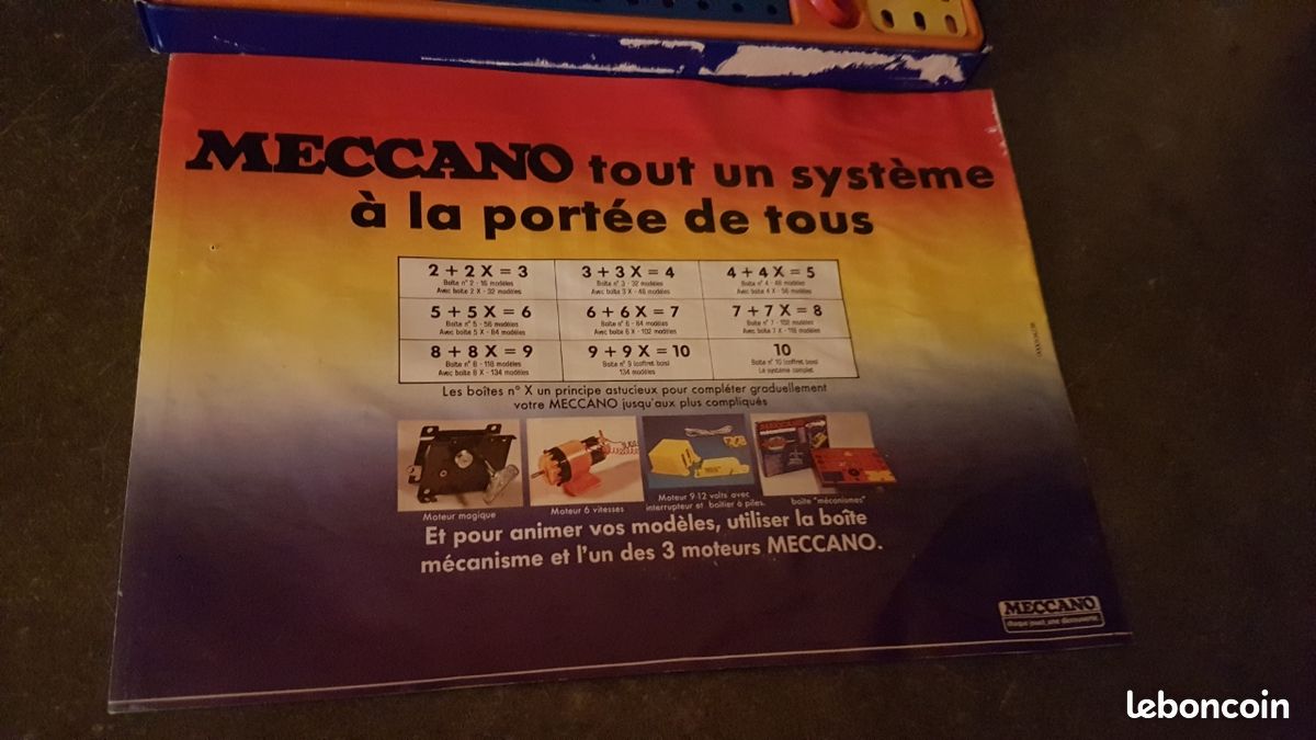 5 Boîtes Meccano Doré Série M: N°2, 2A, 6A (incomplète) - Vintage