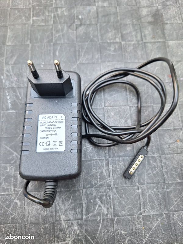 Chargeur secteur 12V 2A – Connecteur magnétique 5 broches (image 1)