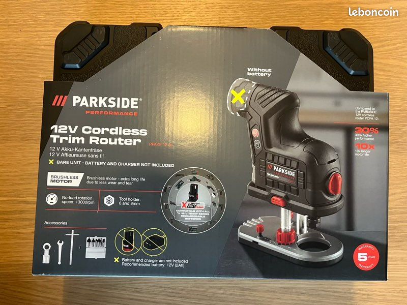 Lidl vous propose la défonceuse sans fil Parkside pour vos travaux de