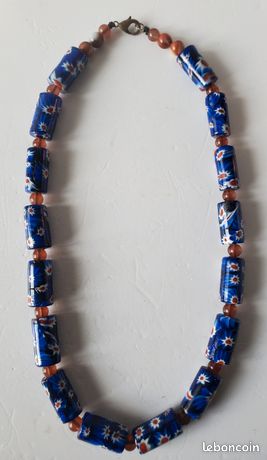 Collier pendentif verre de Murano - Montres & Bijoux