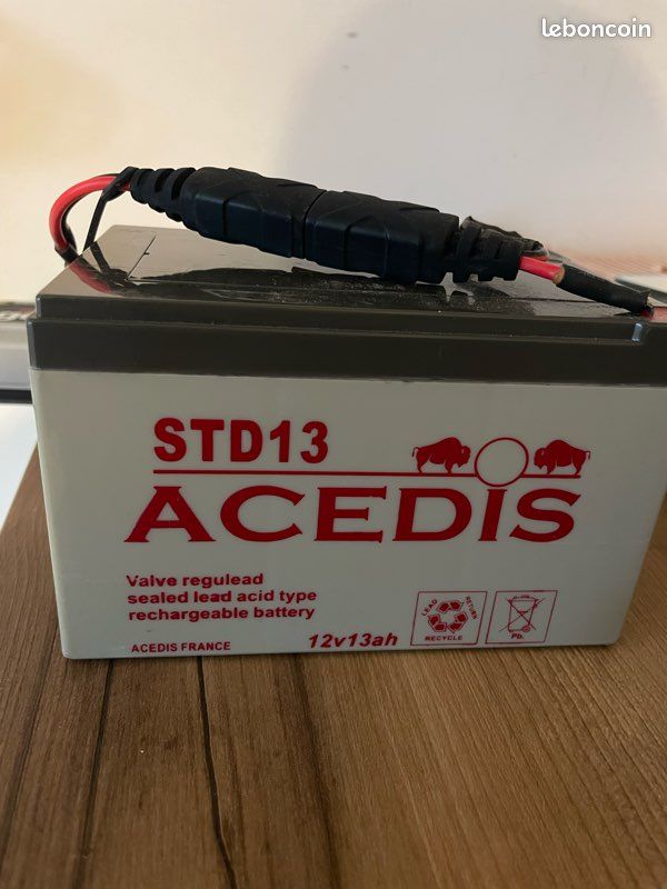 Batterie Acedis STD13 - 12V 13Ah - AGM - Rechargeable - Neuve
