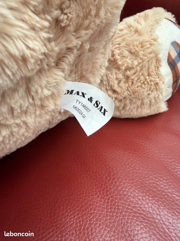 Peluche ours XXL une marron et l’autre beige (image 10)