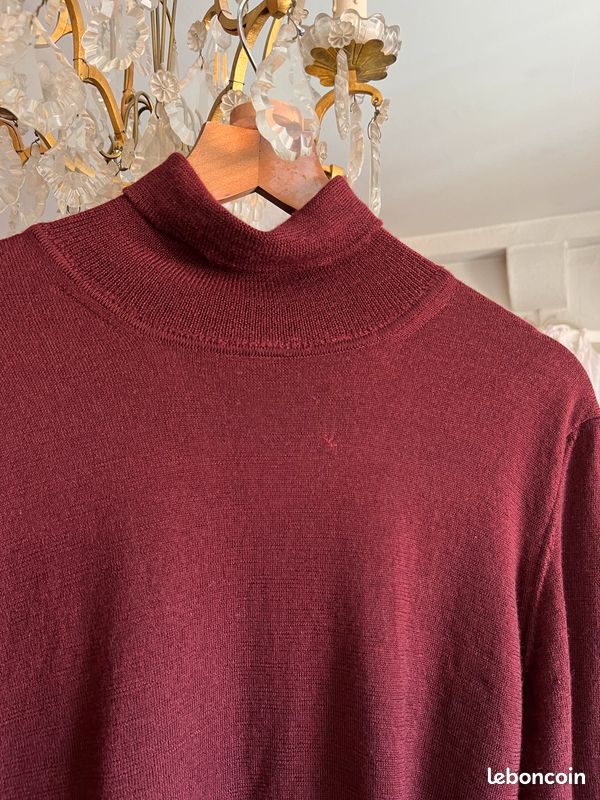 Pull Femme Kirkland Vintage – Laine Mérinos – Rose – Taille S – Fabriqué En Italie