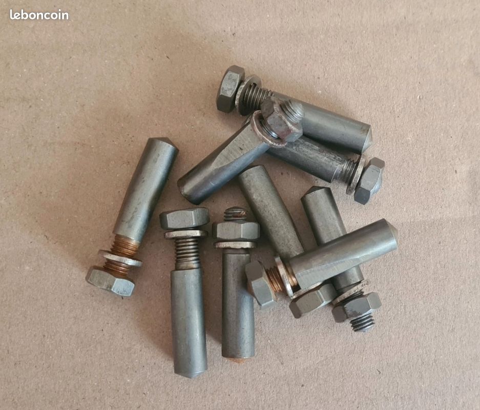 Paire De Clavettes 9x42,80 Pour Pédalier Vélo Ancien – Pièce Cycle Rétro – Oxydation Possible