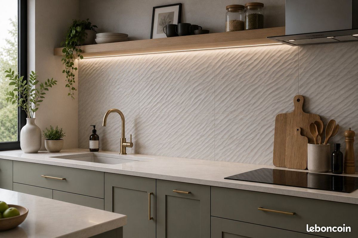 🔥Faïence / Crédence KATE SILVER 25x60 – DÉSTOCKAGE🔥 (image 2)
