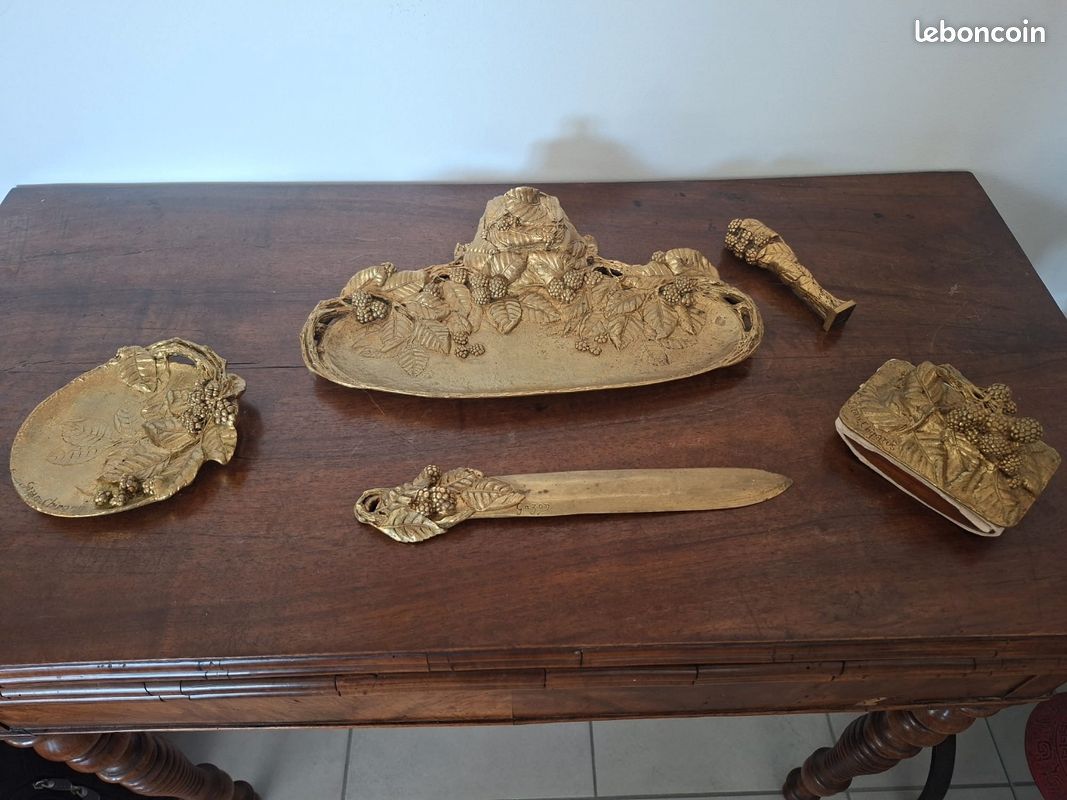 Nécessaire de bureau Art déco Gazan Chiparus signé (image 1)
