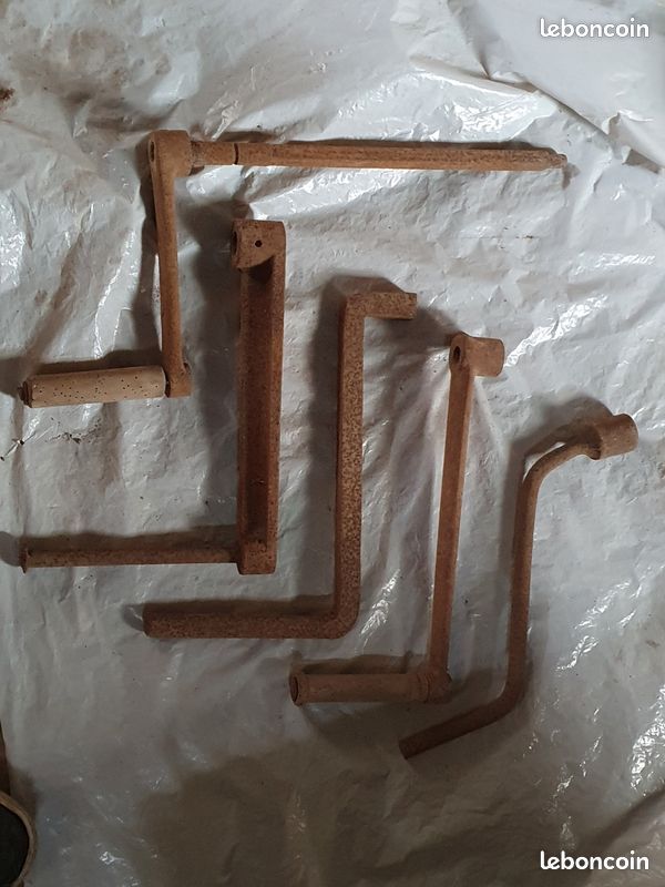 Ancien appât à manivelle plat en bois fait main Caroline du Sud des