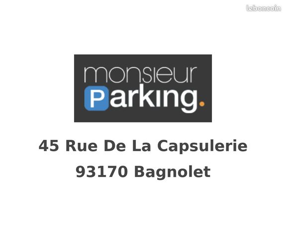 Parking/box Bagnolet
