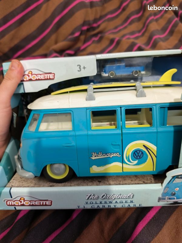 VW T1 🔥 1:64 Majorette Vintage surf galerie toit coffre ouvrant bus VW T1 🔥 1:64 Majorette Vintage surf galerie toit coffre ouvrant bus