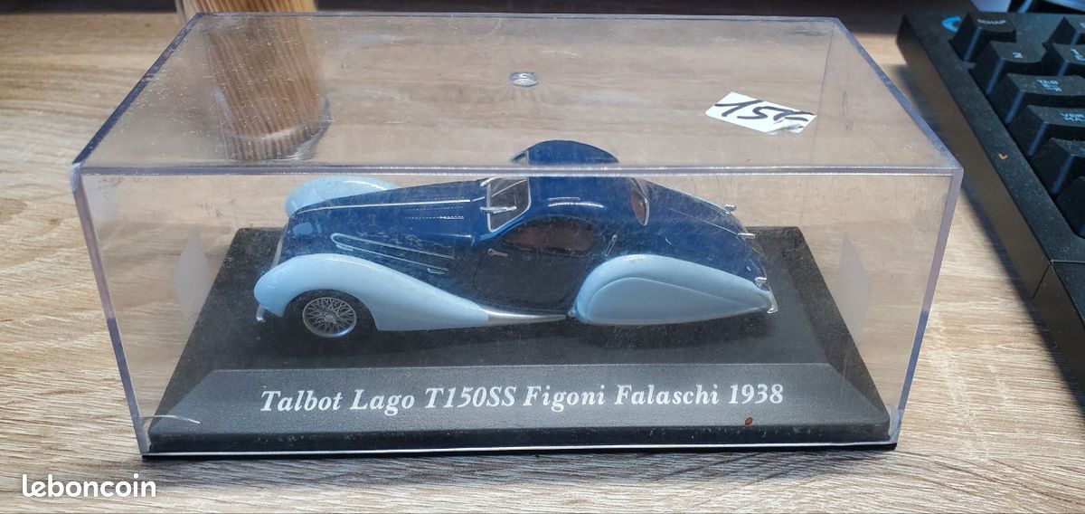 Talbot Lago T150 SS 1933 Cabriolet Figoni Falaschi – Ma Collection SB 1/43 (bleue)