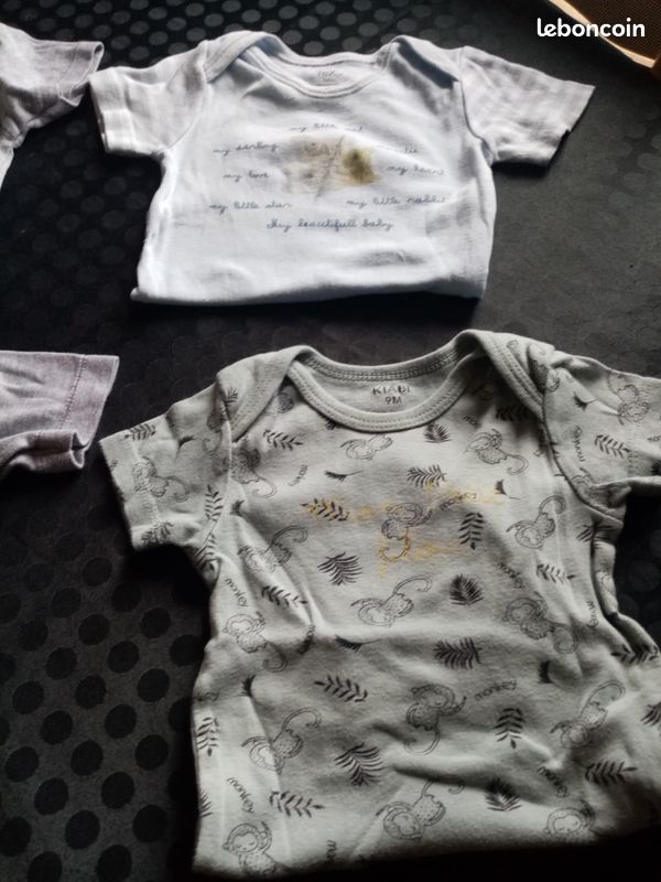 Lot de 6 bodies été 9 mois garçon (image 16)