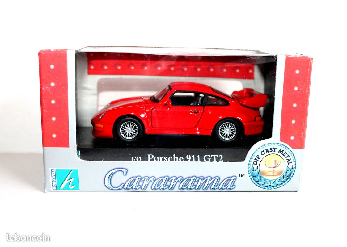 Rare cararama porsche 911 gt2 miniature 1/43 voiture auto ancien