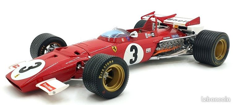 F1 FERRARI 312 B de 1970 Aluminium au 1/18 de EXOTO 97068 OC