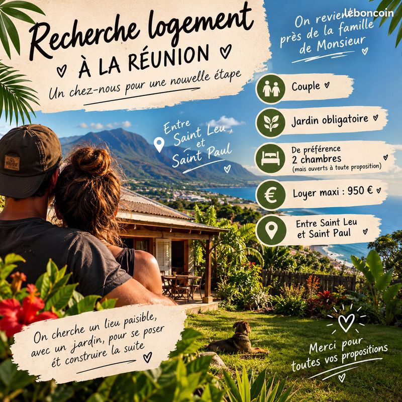 Maison 2 pièces 45 m² · à Saint-Leu · 45 m² · 950 €/mois