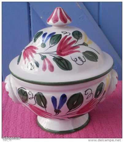 Soupière vintage 1960 en porcelaine ELCHINGER petit modèle (Soufflenheim en Alsace) (image 1)