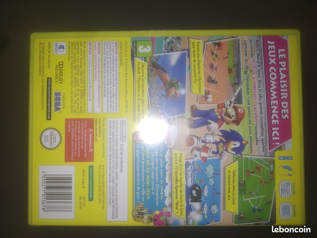 Vend Jeu Mario et Sonic aux Jeux Olympiques de Londres 2012 (image 3)
