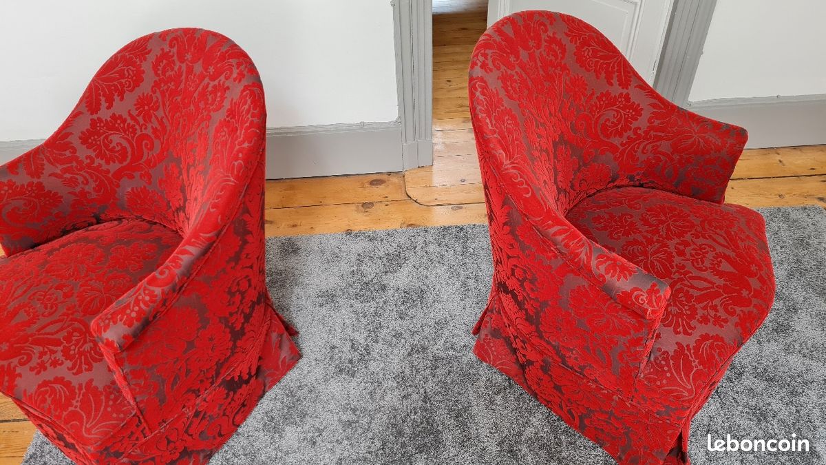 Paire de fauteuils Crapaud (image 3)
