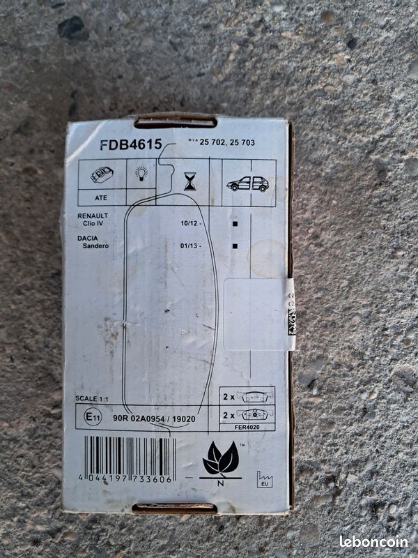 Plaquettes de frein Ferodo Dacia/renault (image 2)