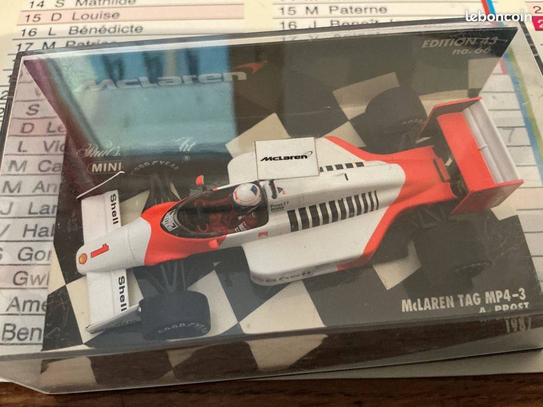 Maquette Minichamps - McLaren MP4/4 PROST, Échelle 1/12, Collectionneur, NEUF