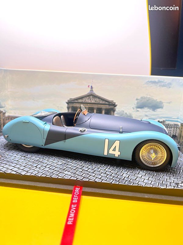 Le Mans Miniatures Bugatti Type 57S 45 #14 -1937 ACF GP 1/32 Slot Car 132099/14M