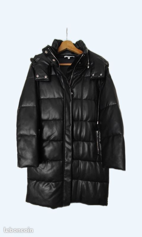 Morgan Doudoune Noir En Cuir Blouson En Simili Morgan Café La Redoute