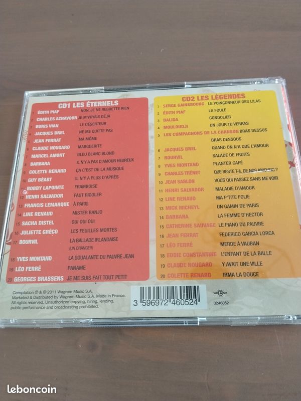 Chansons françaises. 2 CD (image 2)