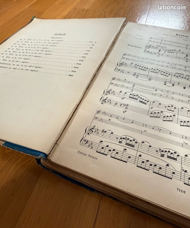 Partition ancienne - Beethoven - Trios pour piano, violon et violoncelle (image 6)