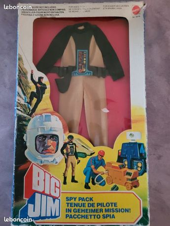 Mattel 4076 Big Jim Tenue Pilote Tout Terrain 1982