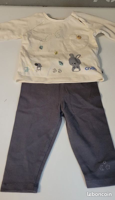 Lot bodys + ensemble bébé 3 à 6 mois très bon état (image 2)