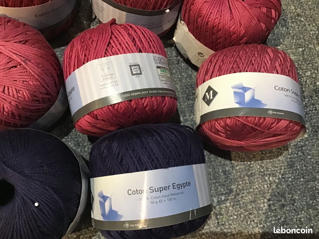 Cotton Super Égypte 8 pelottes tricot Monoprix neuves (image 2)