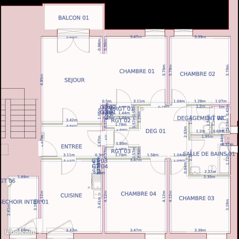Appartement 5 pièces 101 m² · à Altkirch · 101 m² · 694 €/mois