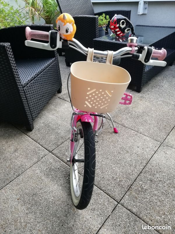 Vélo fille 16 pouce B-twin Docto girl 500 4-6 ans 1m.05-1m20 (image 4)