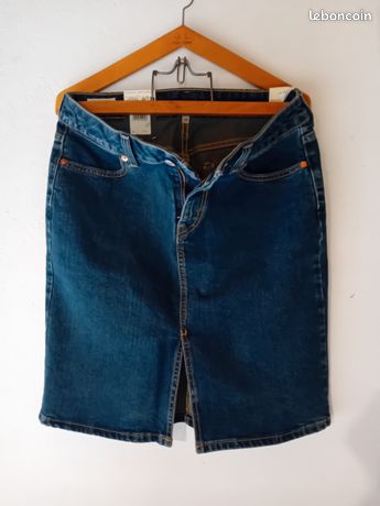 Jupe En Jean Levi's Bleu Ciel - Taille 27, Neuve Avec étiquettes, Style Mini