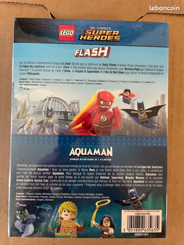 DVD Lego DC Comics Flash et Aquaman neuf (image 2)