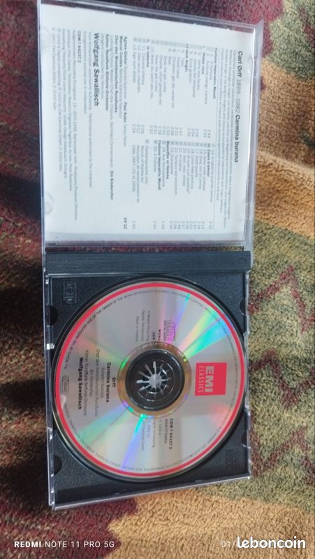 Cd Orff carmina Burana Emi classics (image 3)