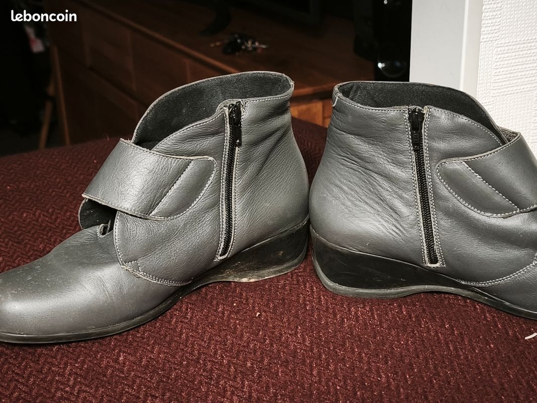 Bottines Damart taille 41 grises en BE 10 euros (image 2)