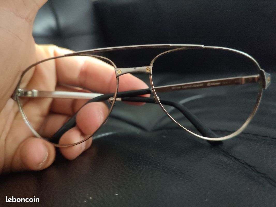 Lunettes CARTIER vintage modèle Santos luxe collection (image 1)