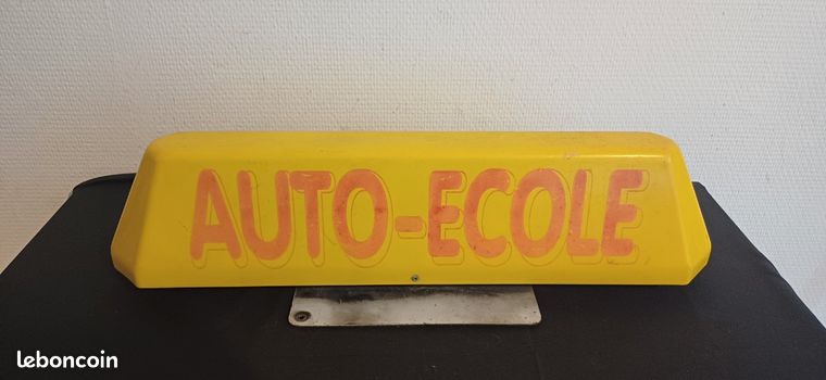 Panneau De Toit Auto École Blanc - Accessoire Modèle Voiture 1:43 Norev - Neuf