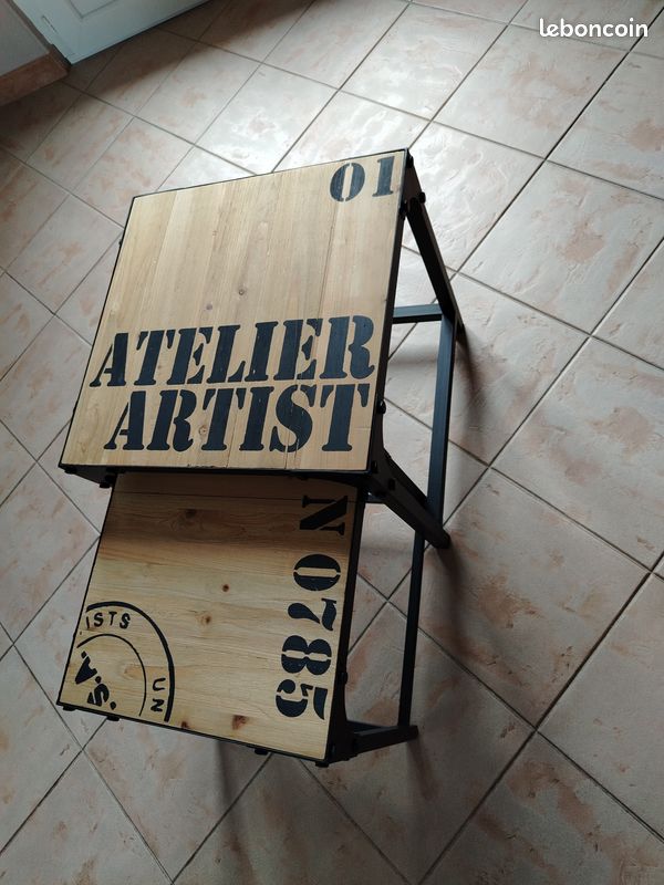 Maisons du Monde Tables gigognes style industriel (image 1)