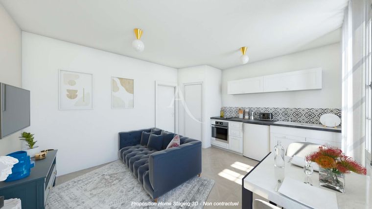 Appartement 1 pièce(s) 16 m²à vendre Paris-20e-arrondissement