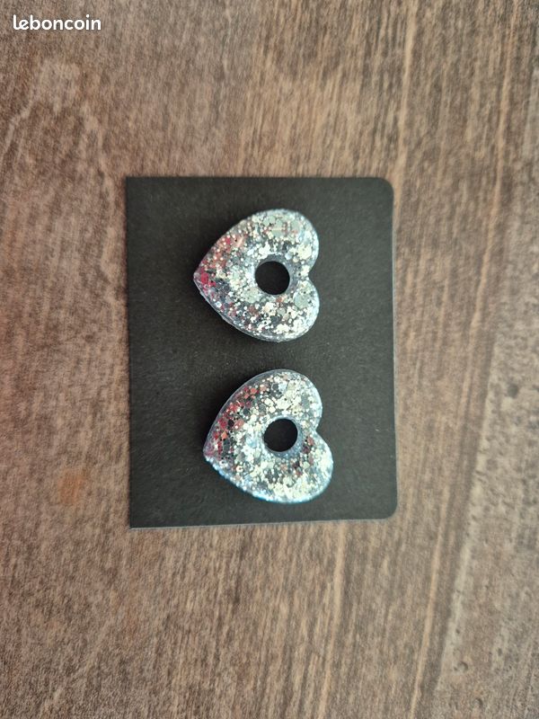 Boucles d’oreilles en résine (image 2)