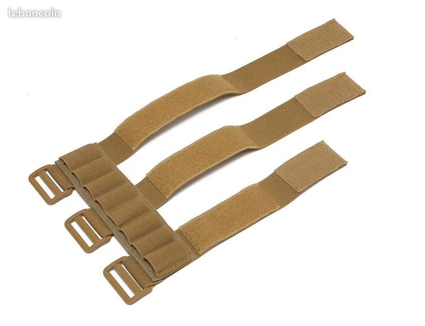 Ensemble Ceinture Tactique Treillis Kaki + Une Cartouchiere Ceinture Kaki 10 Munitions Calibre 12 Item 13003700
