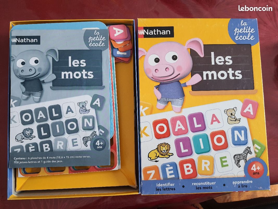 Jeu éducatif Les mots, Nathan, TB état 4 + (image 1)
