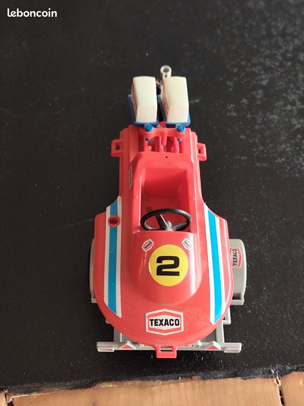 PLAYMOBIL VOITURE AVEC remorque et bateau de course vintage EUR 40,00