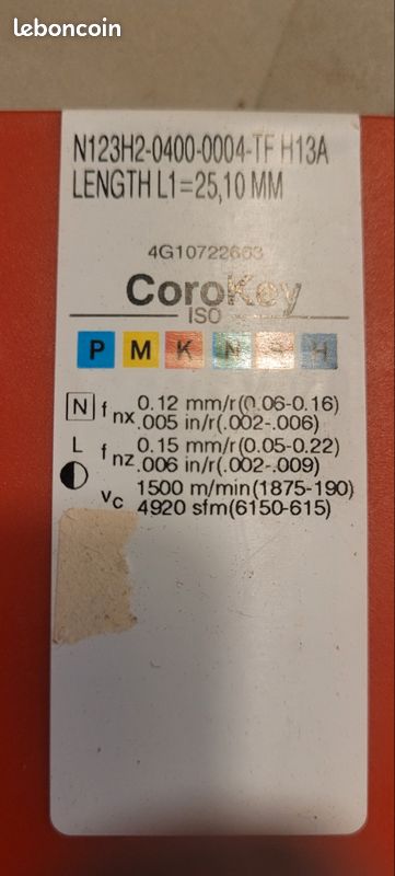 Plaquette carbure (image 2)