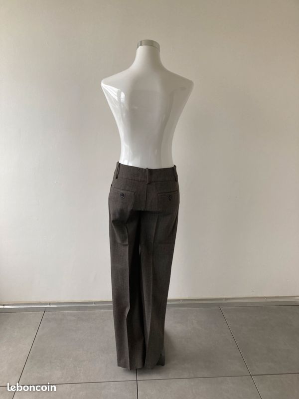 Pantalon Chino Marron ZARA Taille 36 Femme - Occasion Très Bon état
