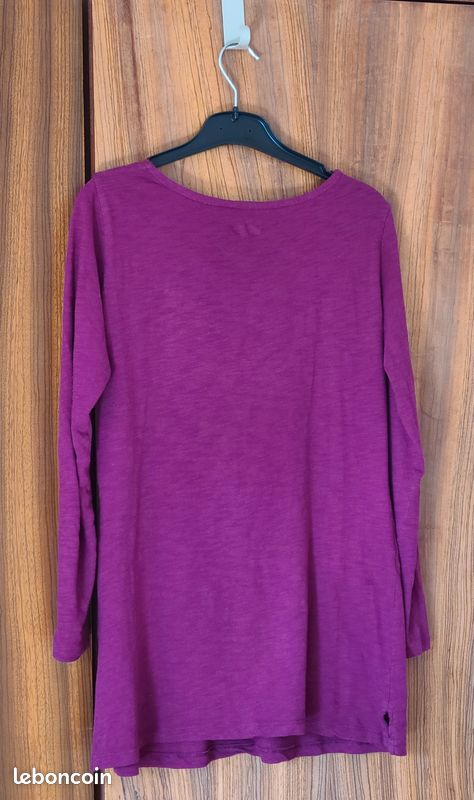 T-shirt De Maternité Manches Longues Noppies Bleu Taille XXL - Modèle ST917, Neuf Avec étiquette