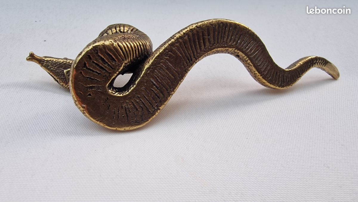 Statue de serpent Miniature en laiton pour la fête du