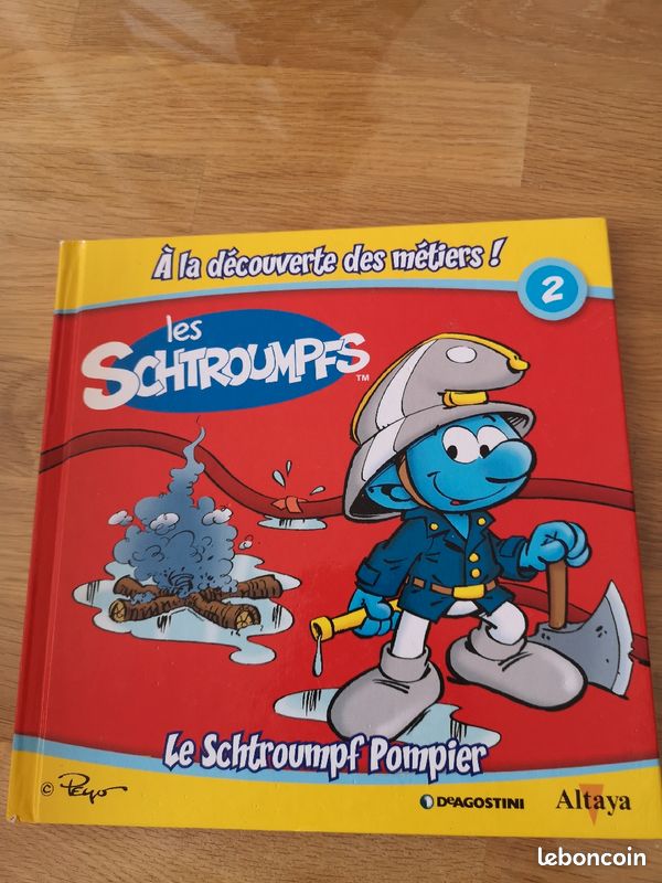 Le schtroumpf pompier. N°2. Collection "à la découverte des métiers" (image 1)